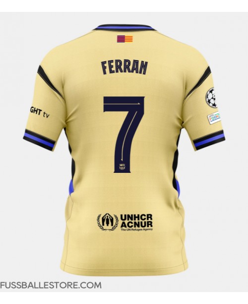 Günstige Barcelona Ferran Torres #7 Auswärtstrikot 2025-26 Kurzarm Günstige Barcelona Ferran Torres #7 Auswärtstrikot 2025-26 Kurzarm